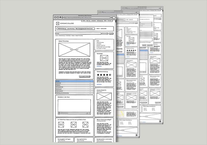 Auf Grundlage der Datenanalyse entwickele ich Hypothesen zur Conversion Rate Steigerung. Die von mir an dieser Stelle entwickelten Hypothesen beruhen auf den mir vorliegenden Daten sowie einem Designscreening und weiteren Erfahrungswerten. Entstanden ist ein Screenkonzept mit verschiedenen Optimierungen. 